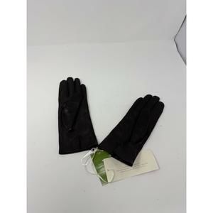 Kate Spade Women's Black Leather Glove Small Gold Detail
